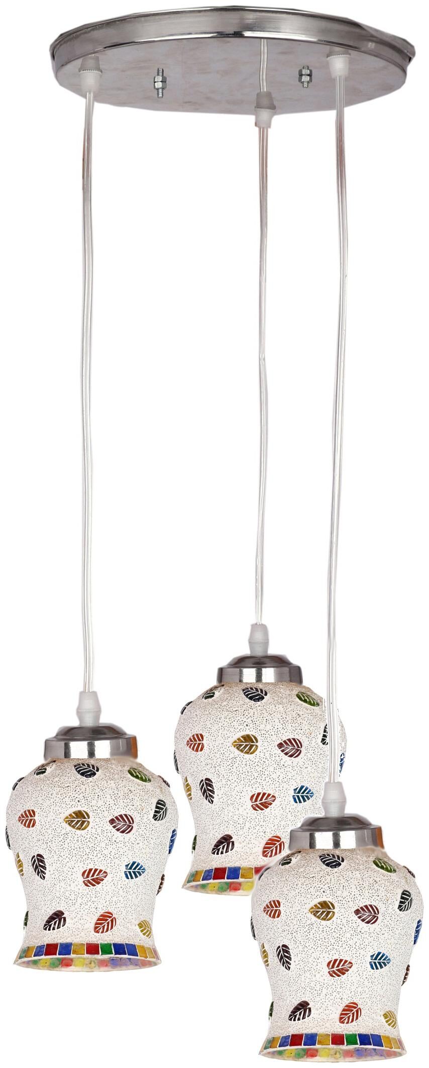 

Somil Decorative Pendant Hanging Ceiling Light Of Three Lamp Compatible With 7 To 80 Watt LED Other