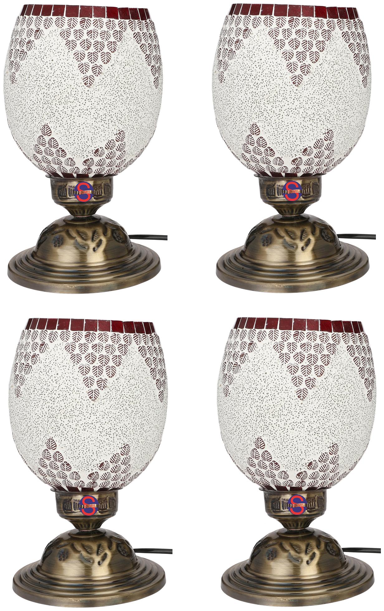 

Somil Designer Decorative Table Lamp With Hand Decorative Glass Shade For Colorful Magical Lighting Effect
