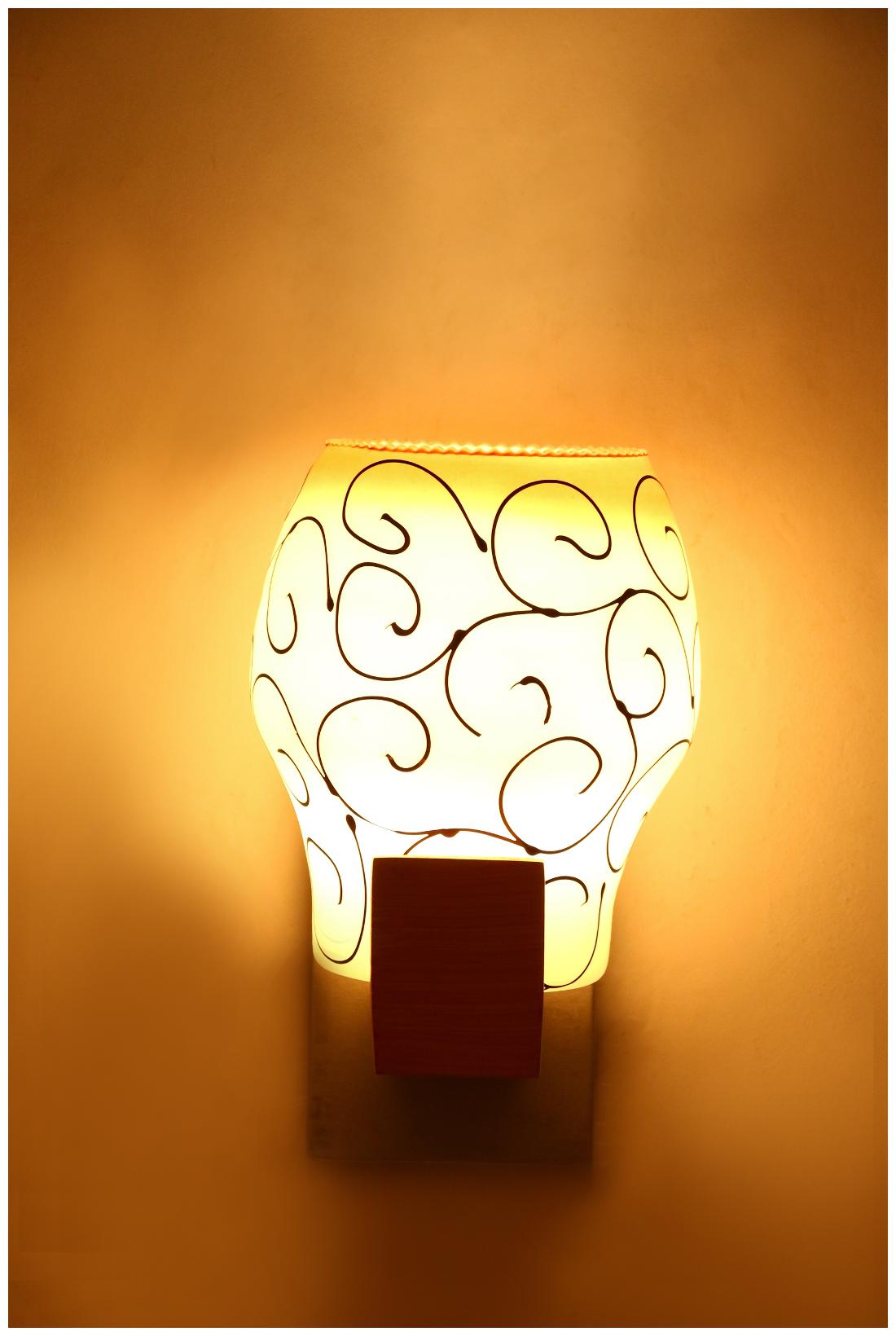 

Somil Designer Glass Wall Lamp (Colorful Hand Decorative) WH33