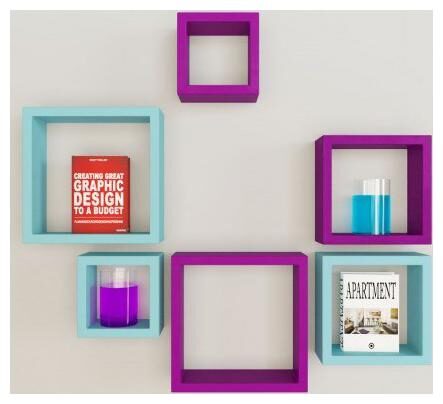 

Somil Designer Decorative Useful Square Wall Shelf-WS08