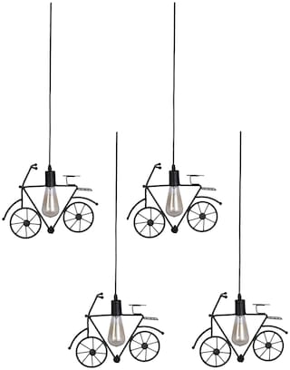 Somil Designer & Stylish Bicycle Hanging Lamp Light (Set Of Four) -Cy34 Bulb Not Include