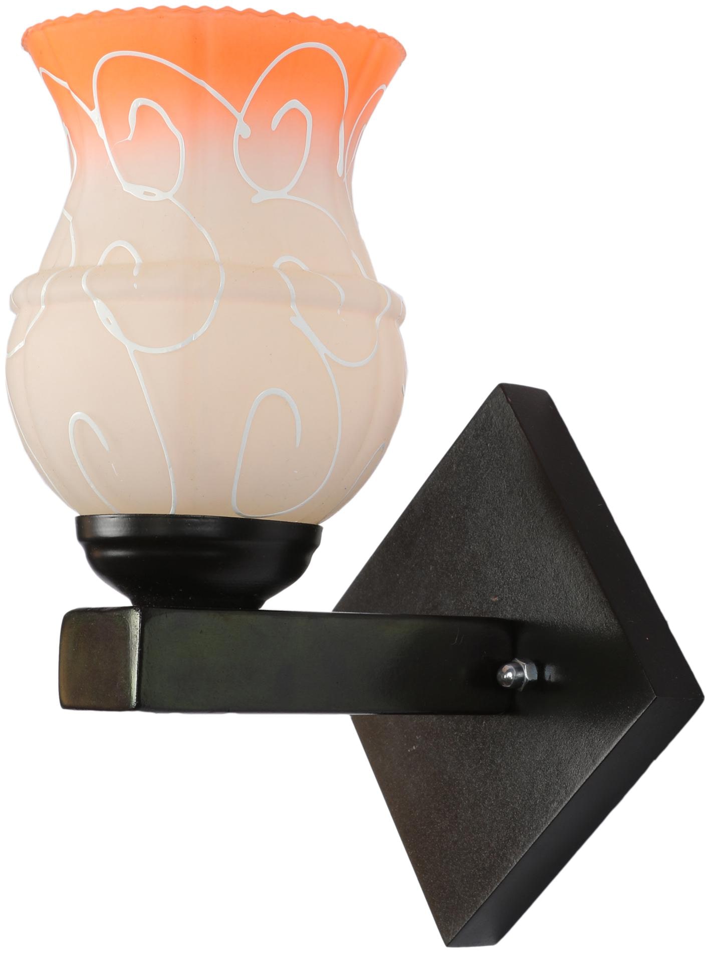 

Somil Flat Style Designer LED Sconce Glass Wall Lamp Orange White