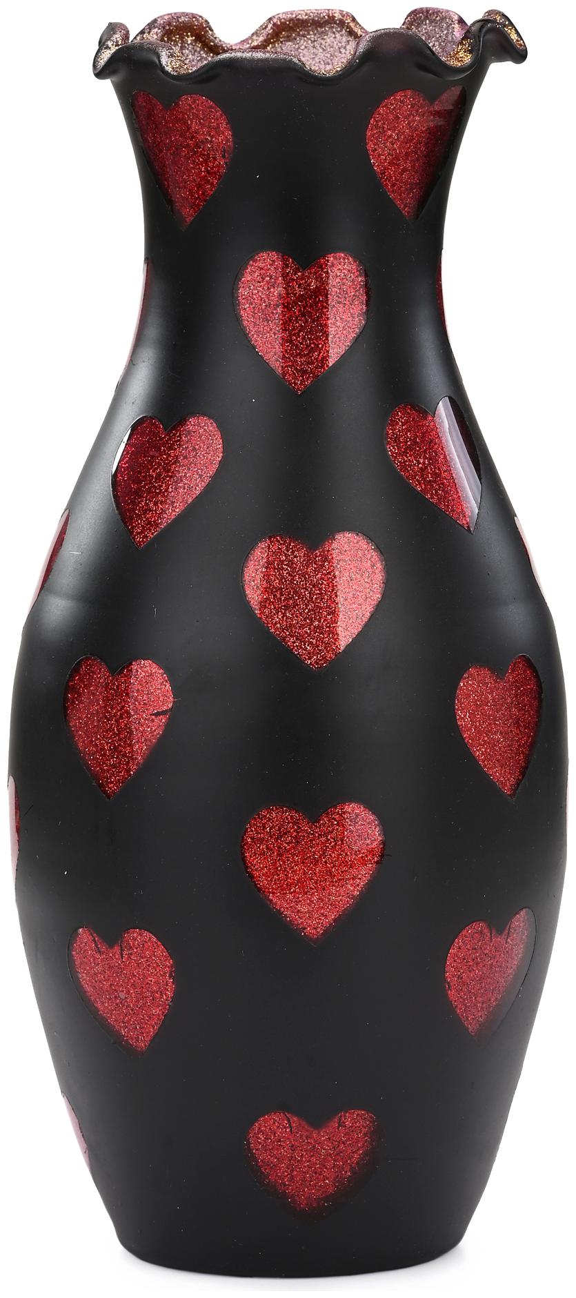 

Somil Hand Decorative Glass Flower Pot Vase-Black