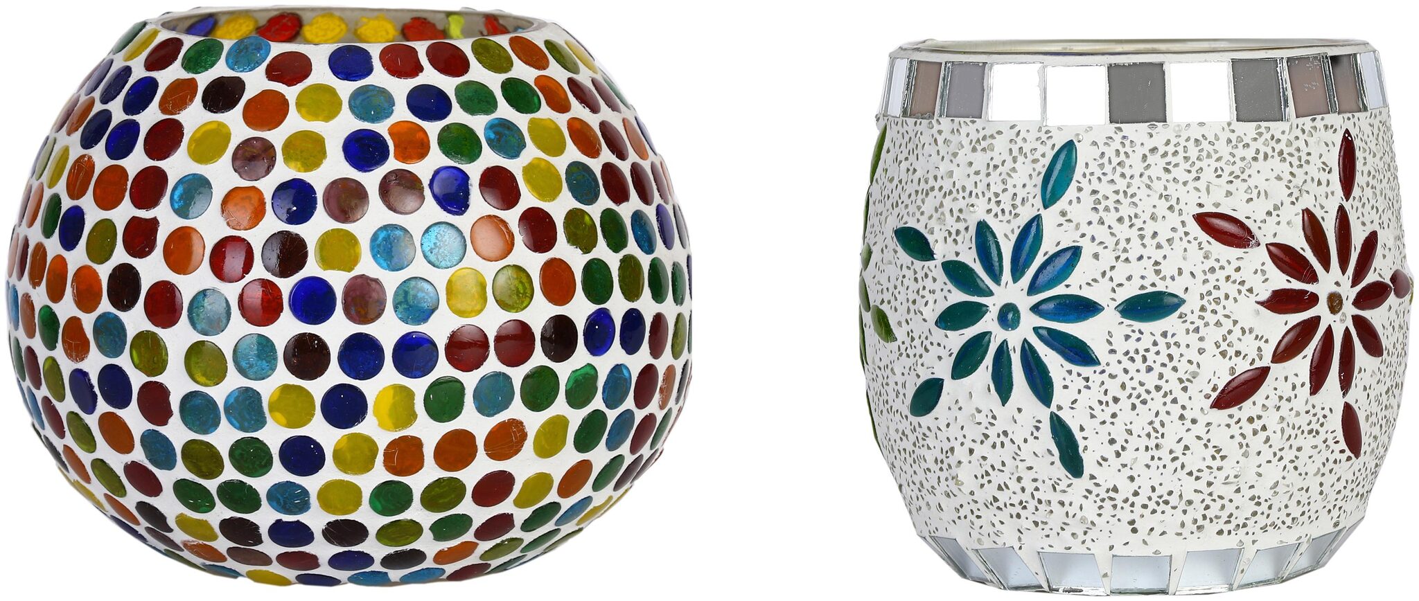 

Somil Glass White Tea light holder