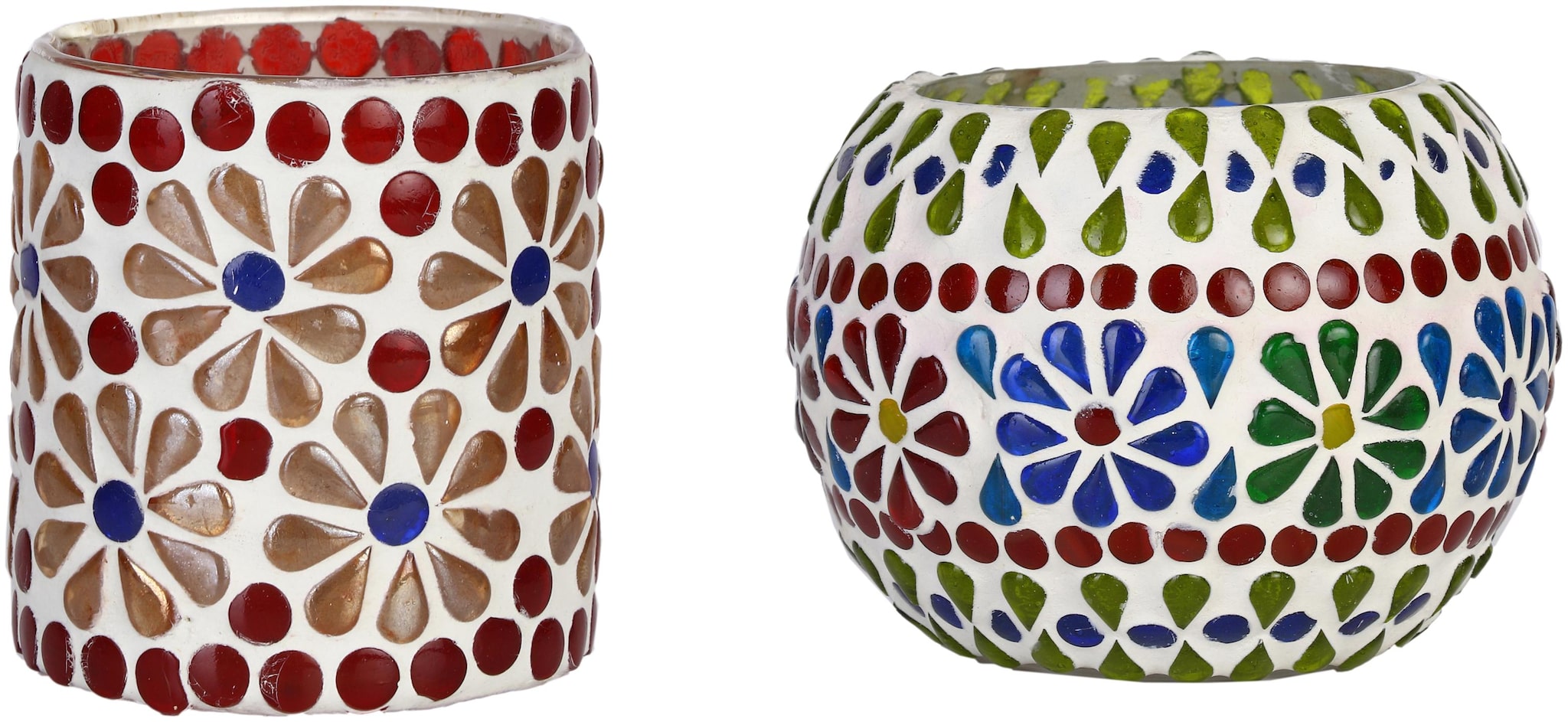 

Somil Glass Golden Tea light holder