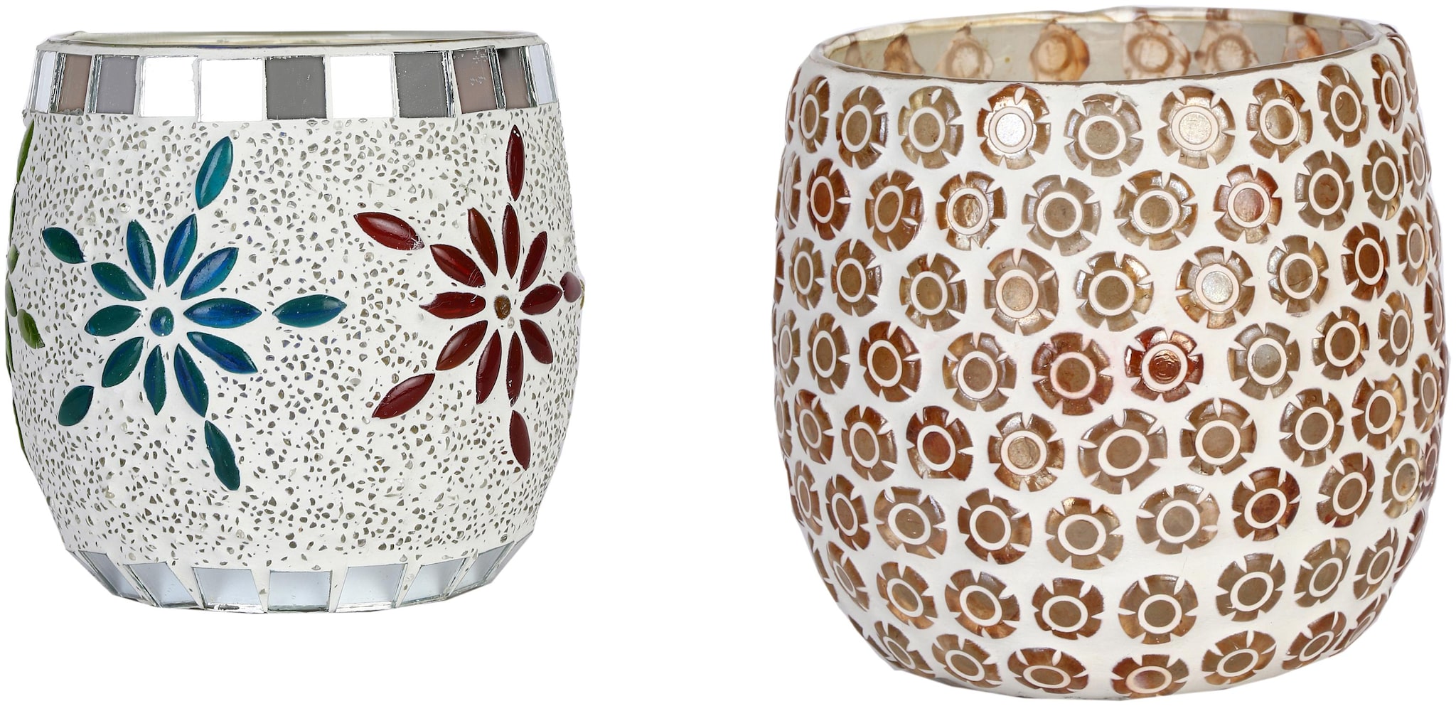 

Somil Glass White Tea light holder