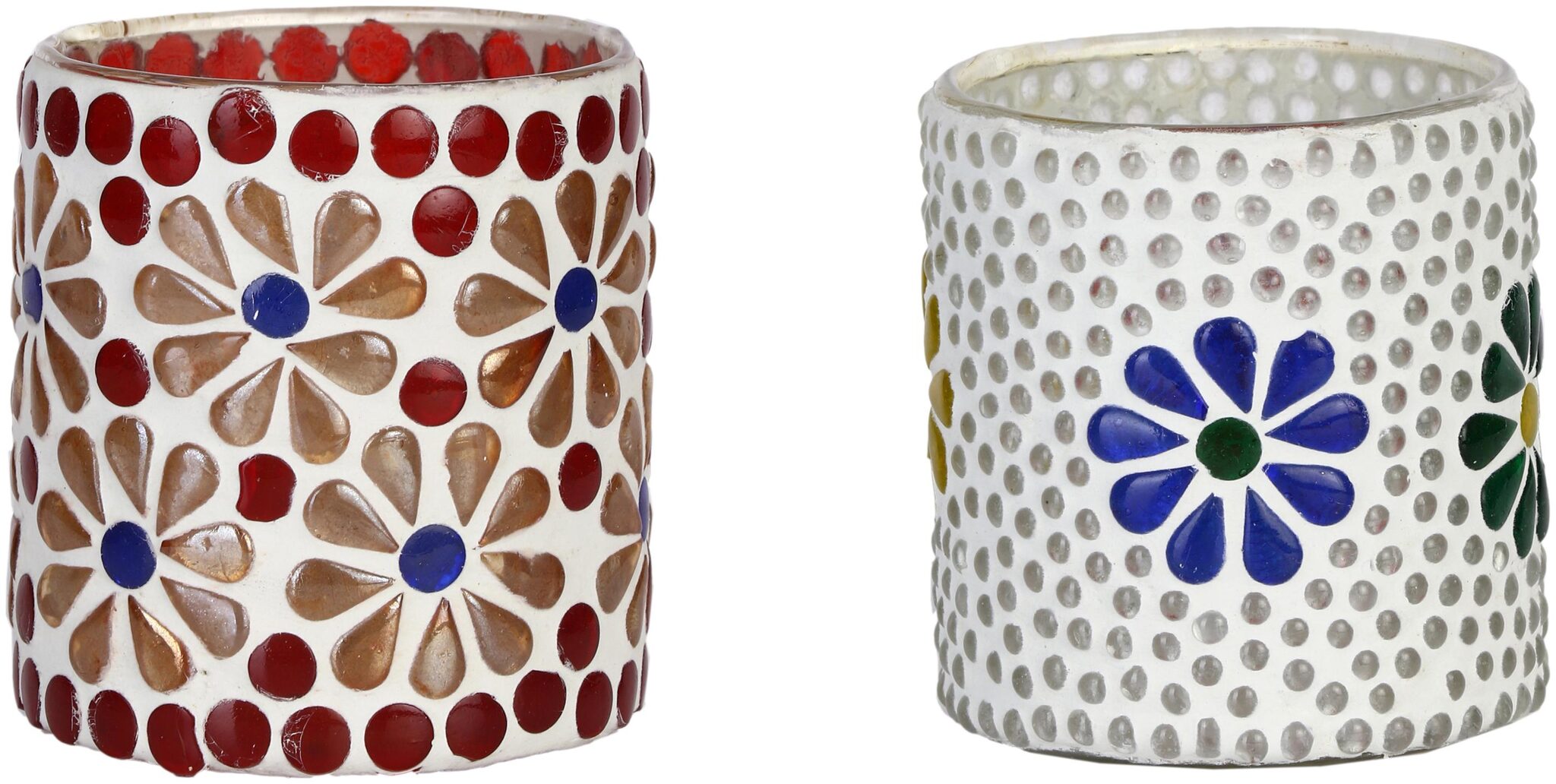 

Somil Glass Golden Tea light holder