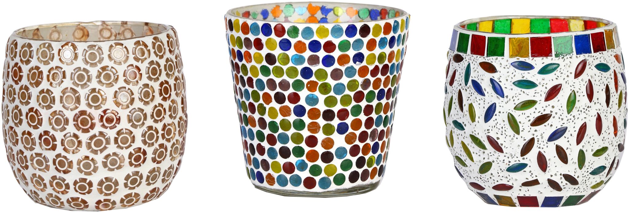 

Somil Glass Golden Tea light holder
