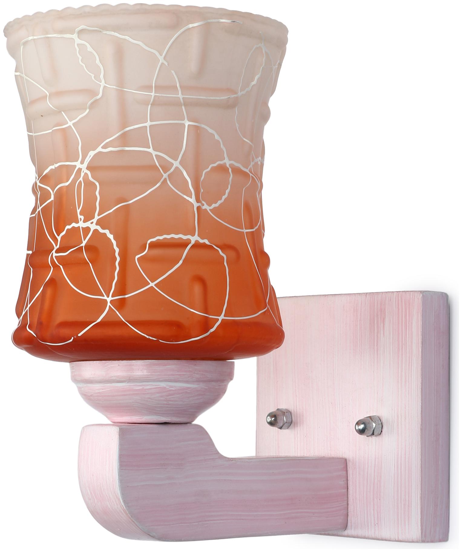 

Somil LED Sconce Glass Lamp Light With Wood Fitting 7 Watt With All Fixture
