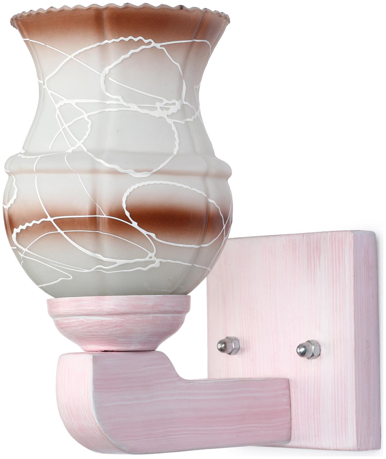 

Somil LED Sconce Glass Lamp Light With Wood Fitting 7 Watt With All Fixture