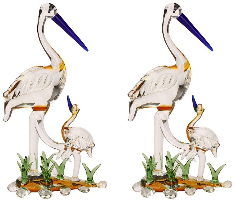

Somil Mother Bird Caring His Baby Bird In grass (Set Of 2)-JK