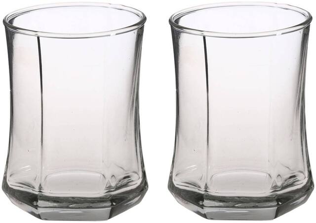 Somil Multi-Purpose Beaver Tumbler Drinking Glass Set for Home Use (Set Of 2) -GG40