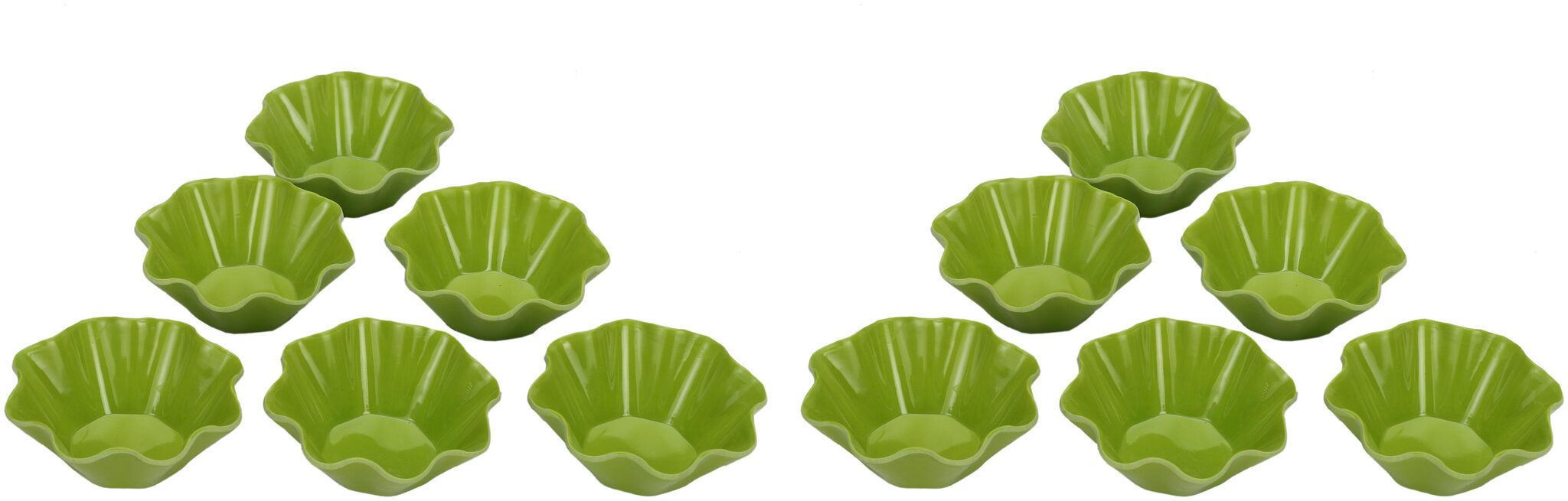 

Somil Multipurpose Bowl Plastic Pack Of 12 Green 150 ml