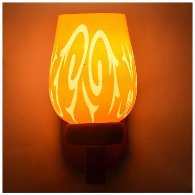 Somil New Designer Hand Decorative Colorful Glass Wall Lamp Light With Stylish Wooden Fitting -OL56