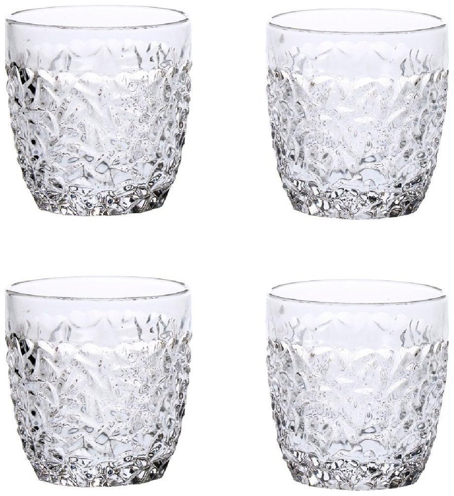

Somil New Stylish Designer Baverage Tumbler Multipurpose Clear Glass -GL33 (Set Of 4)