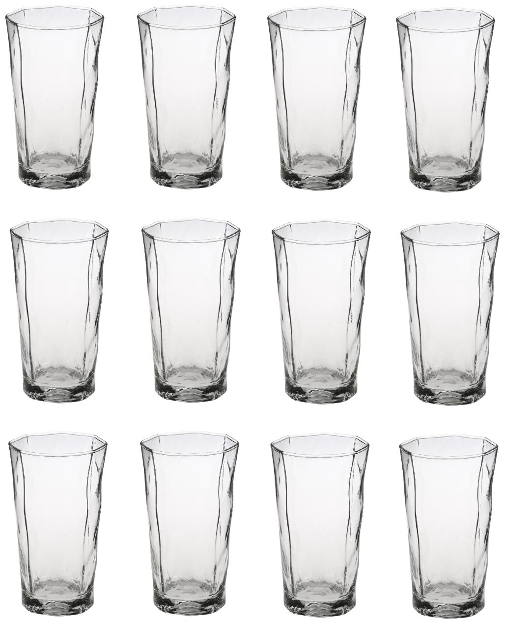 

Somil New Stylish Designer Baverage Tumbler Multipurpose Clear Glass (Set Of 12)-GZ17