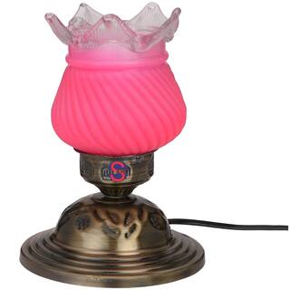 Somil New Stylish Designer Decorative Glass Metal Table Lamp With Hand Decorative Colorful Glass Shade For Magical Lighting Effect-ST055