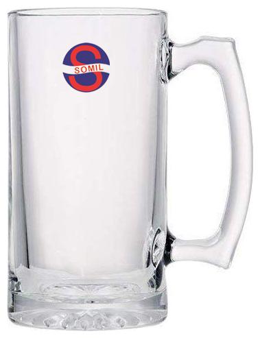 

Somil New Stylish Designer Bear Juice Multipurpose Glass Mug With Easy Grip Handle (Transparent) -Set of 1