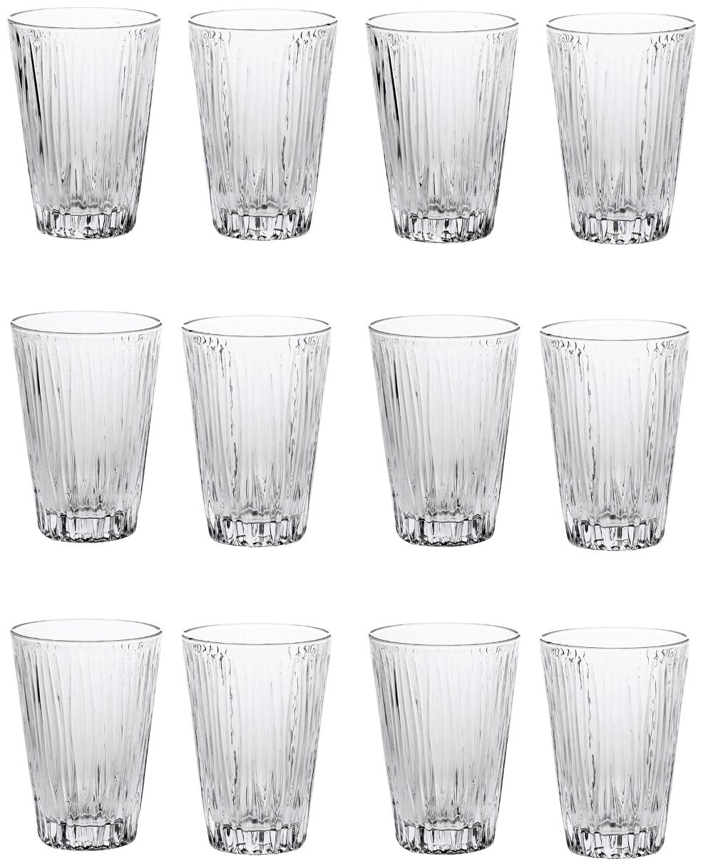

Somil New Stylish Designer Baverage Tumbler Multipurpose Clear Glass -GL36 (Set Of 12)