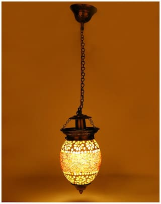 Somil Pandent Glass Ceiling Lamp Equipped With Colorful Beads & Chips