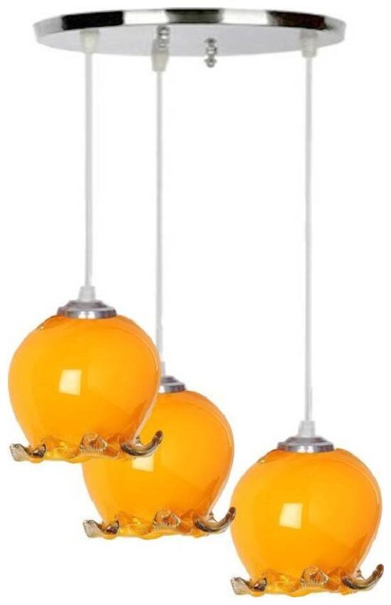 

Somil Decorative Pendant Hanging Ceiling Light Of Three Lamp Compatible With 7 To 80 Watt LED Other