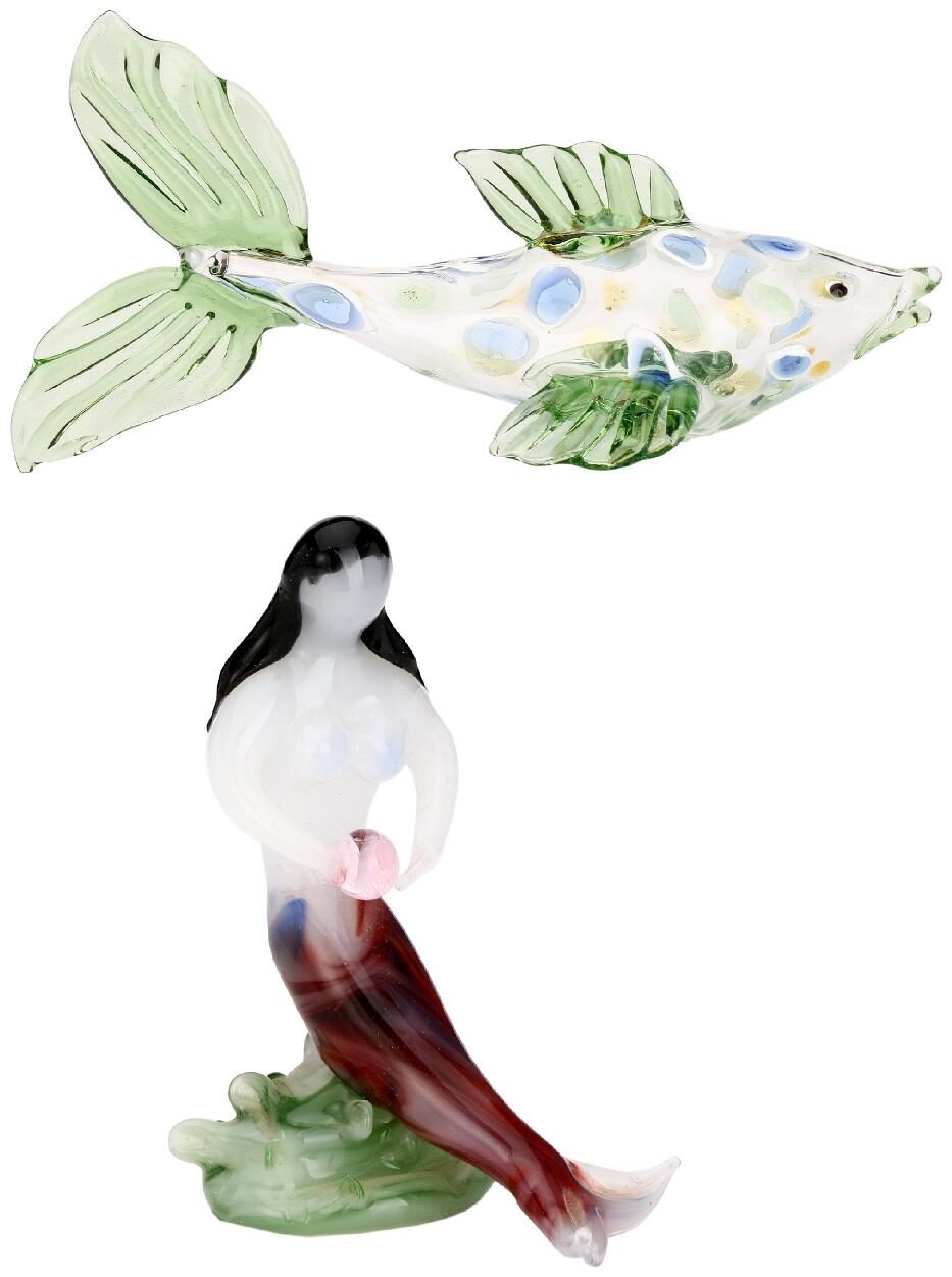 

Somil Playing Fish In Water Sitting Water Fairy Combo-C134