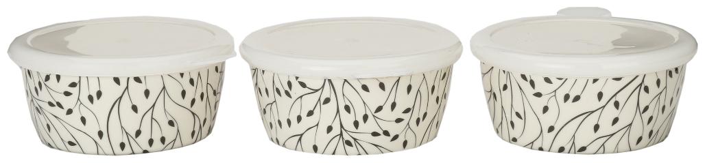 

Somil 350 ml White Plastic Container Set - Set of 3