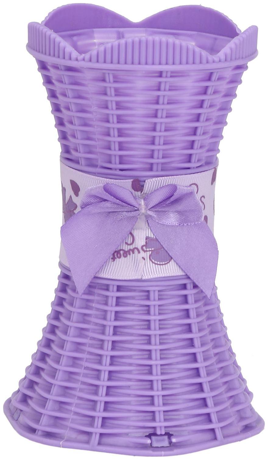 

Somil Purple Plastic Flower Vase Hand Decorative With New Stylish Shape-FP42