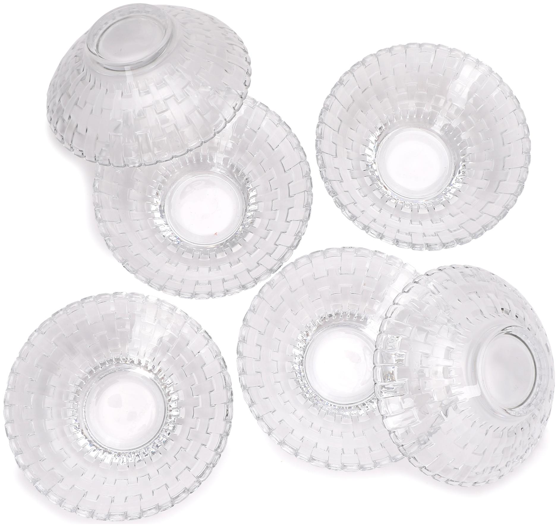 

Somil Purpose Tableware Snack Vegetable Glass Serving Bowl (Set Of 6)