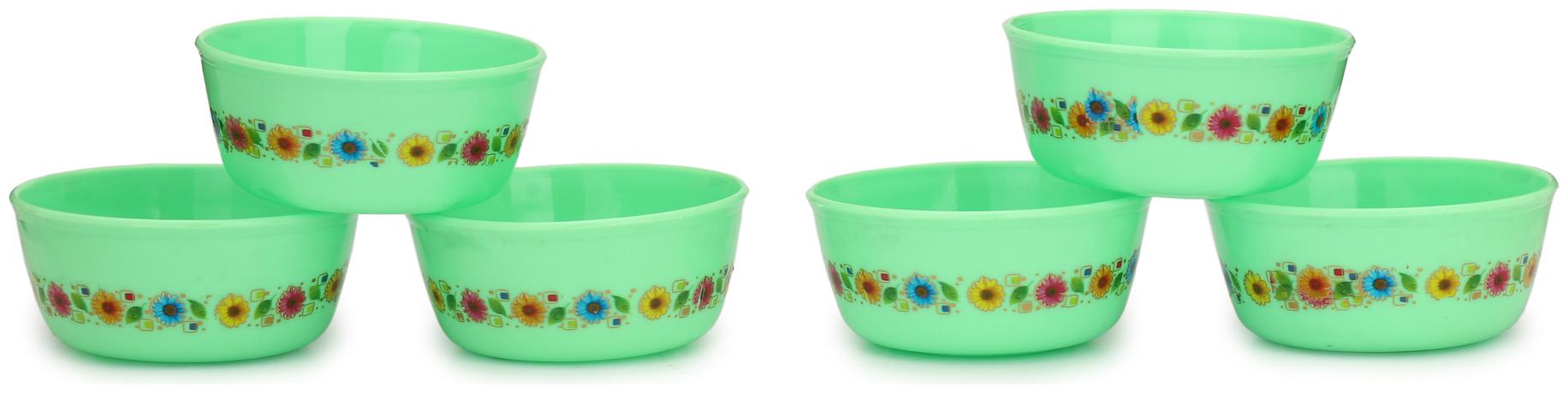 

Somil Round Plastic Green Serving Set 6 pcs