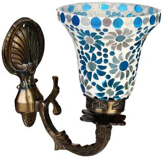Somil Sconce Glitter Wall Lamp Ornamented With Colorful Chips .