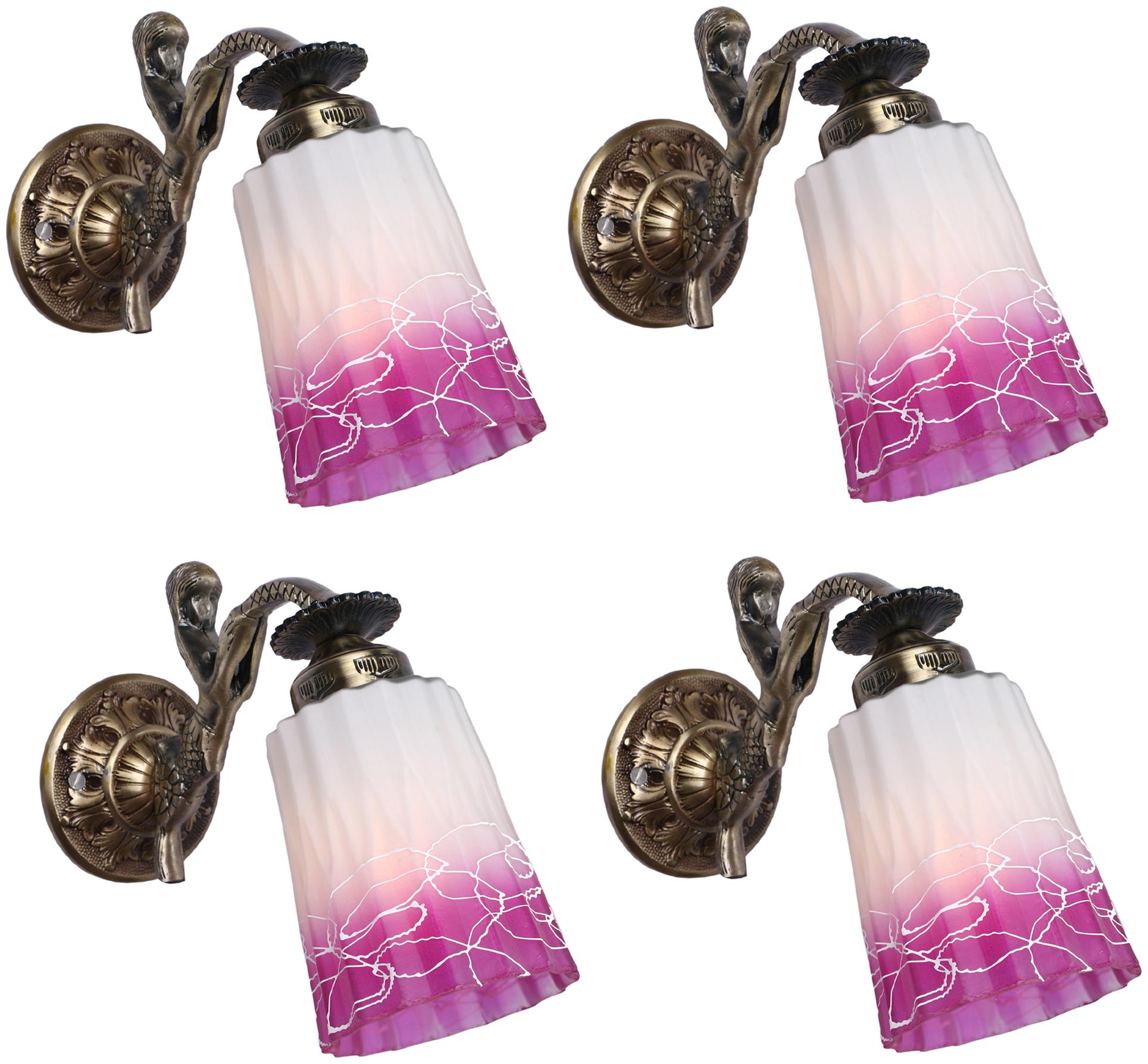 

Somil Sconce Wall Lamp Light With Fairy Fitting And Decorated Set of 4