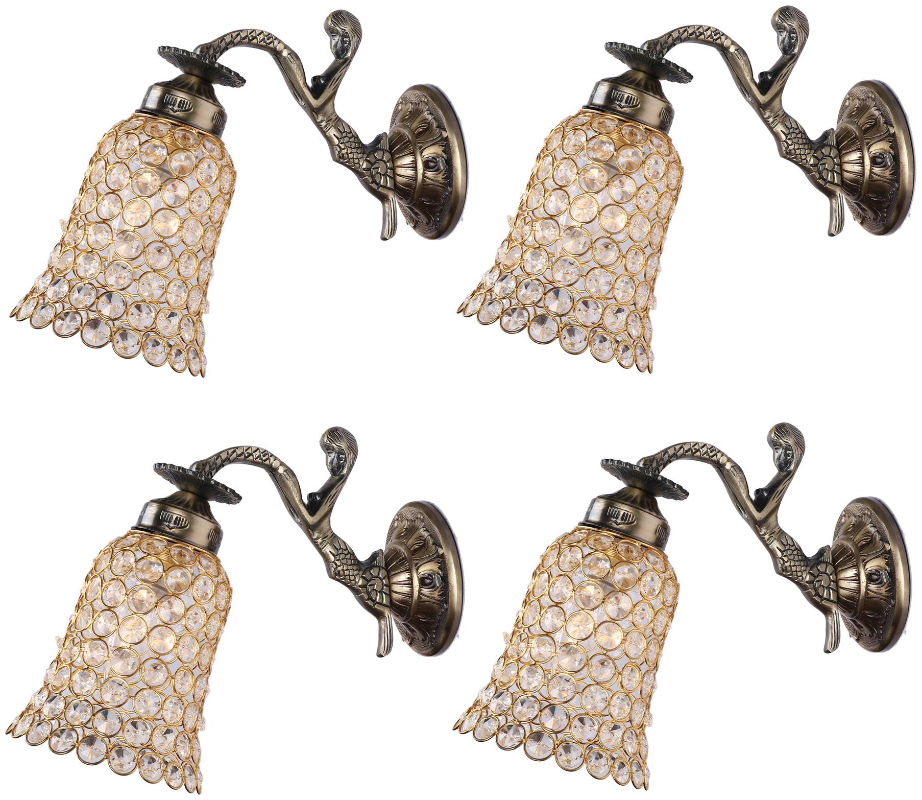 

Somil Sconce Wall Lamp Light With Fairy Fitting And Decorated Set of 4