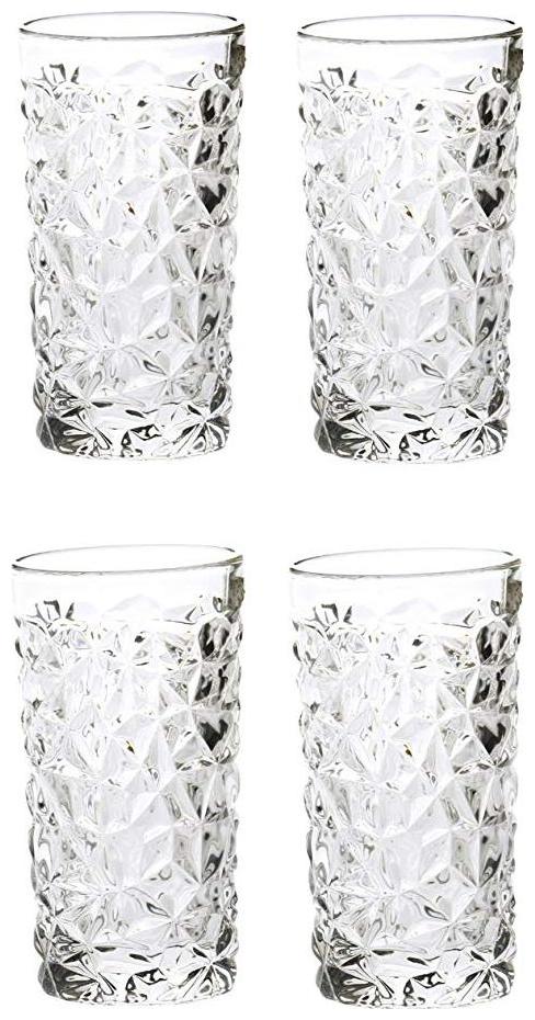 

Somil Self Designer Transparent Glass (Microwave Safe) Set Of 4-XD33