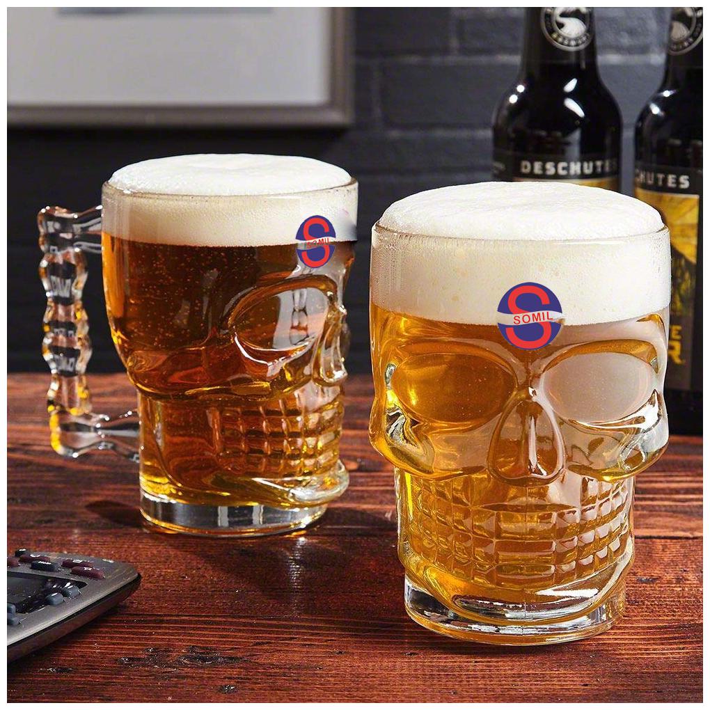 

Somil Self Designed Multipurpose Beer Mug Glass Set With Handle (Set Of 2 )