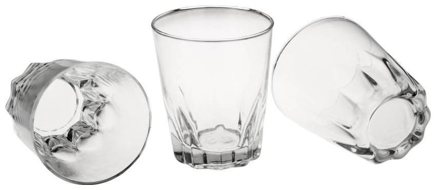 

Somil Self Designer Transparent Glass (Microwave Safe) Set Of 3-XD4