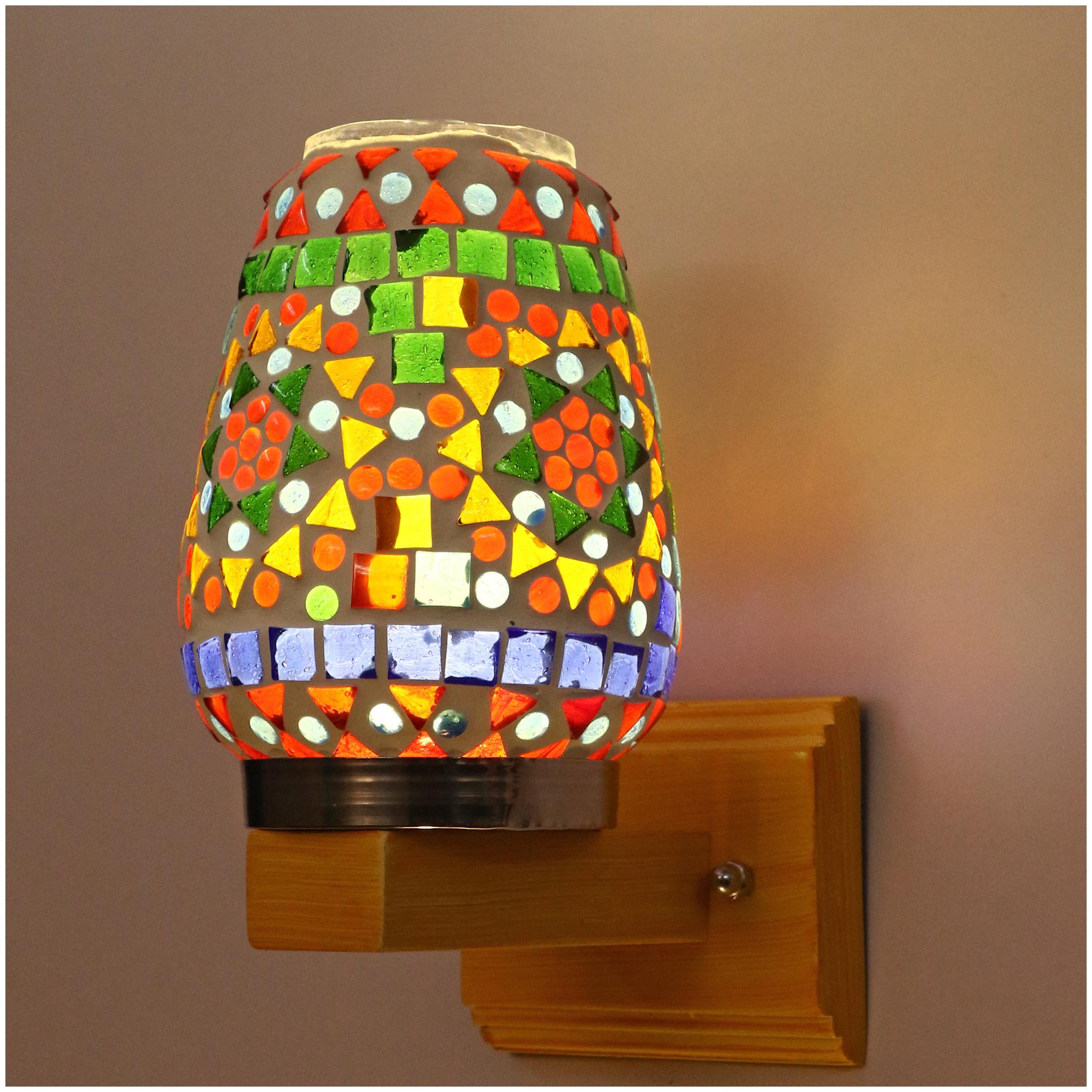 

Somil Stylish Shape Design Sconce LED Wall Lamp Light Warm White Glass 7 Watt With Wall Fixture