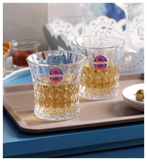 

Somil Transparent Stylish Multi Purpose Glass Clear Beverage Tumbler Set Of 2