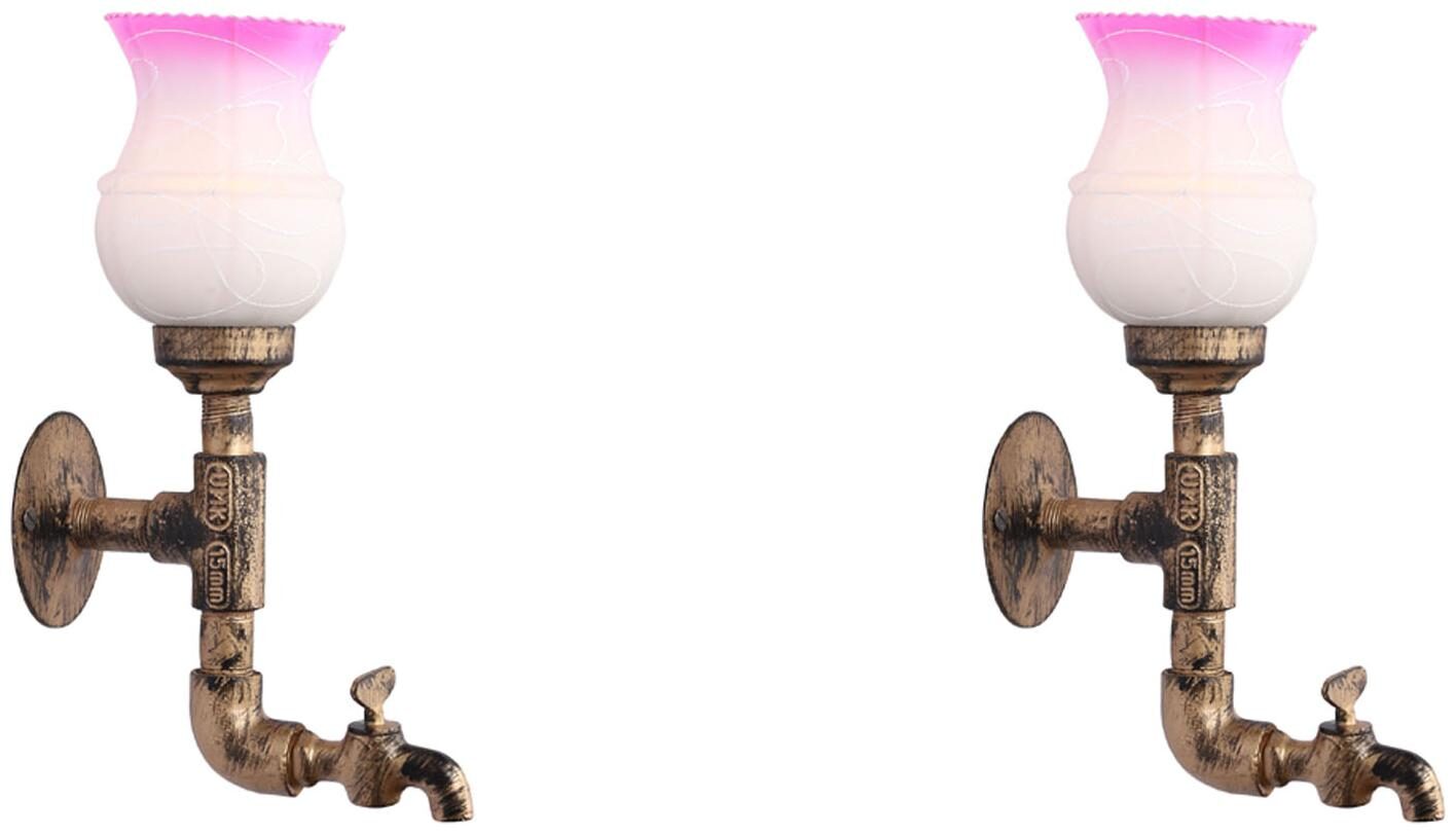 

Somil Vintage Tap Wall Lamp Light Colorful Decorative Glass