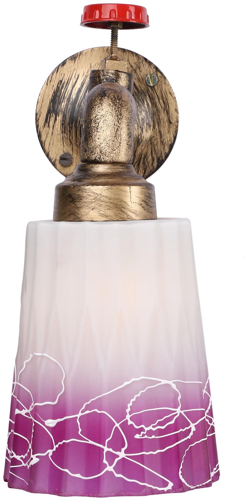 

Somil Vintage Tap Shape Wall Lamp Light Colorful Decorative Glass Shade