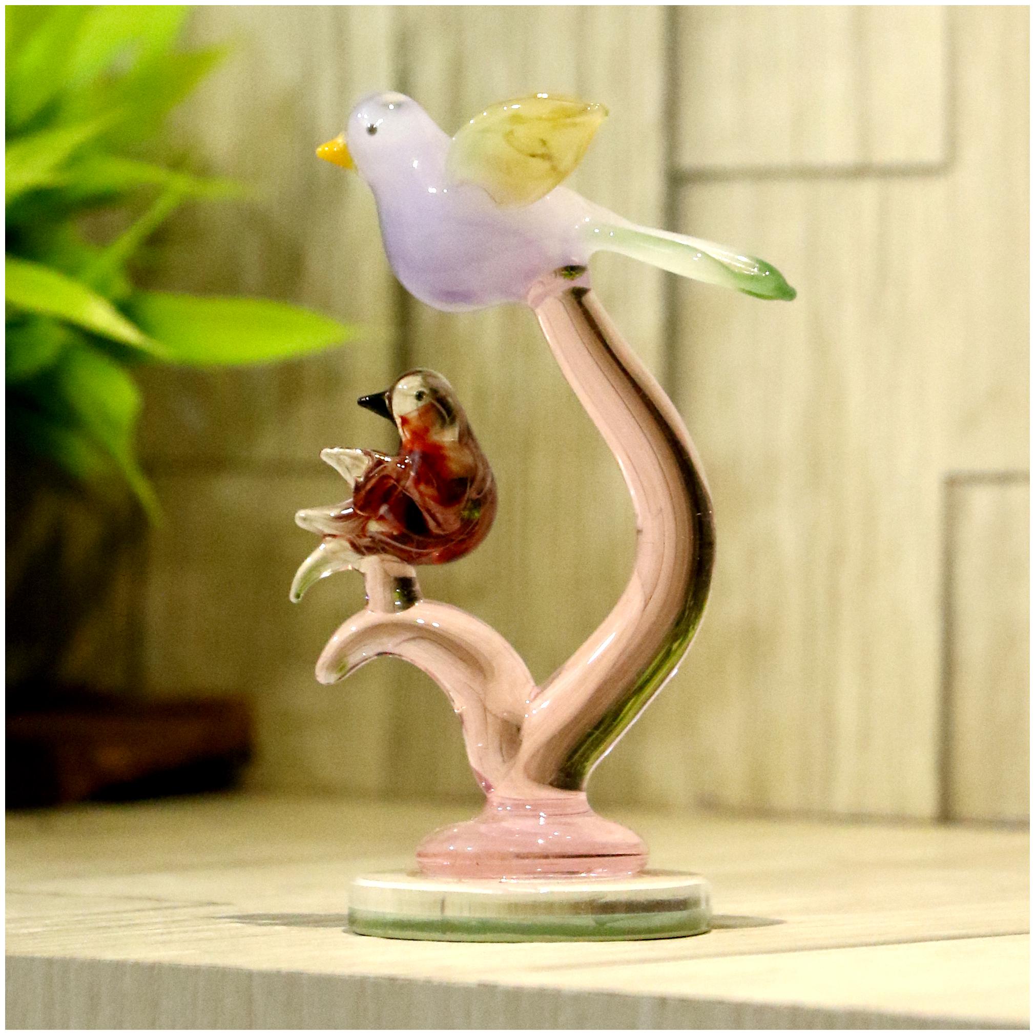 

Somil Waiting Two Birds On A Tree Decorative Showpiece
