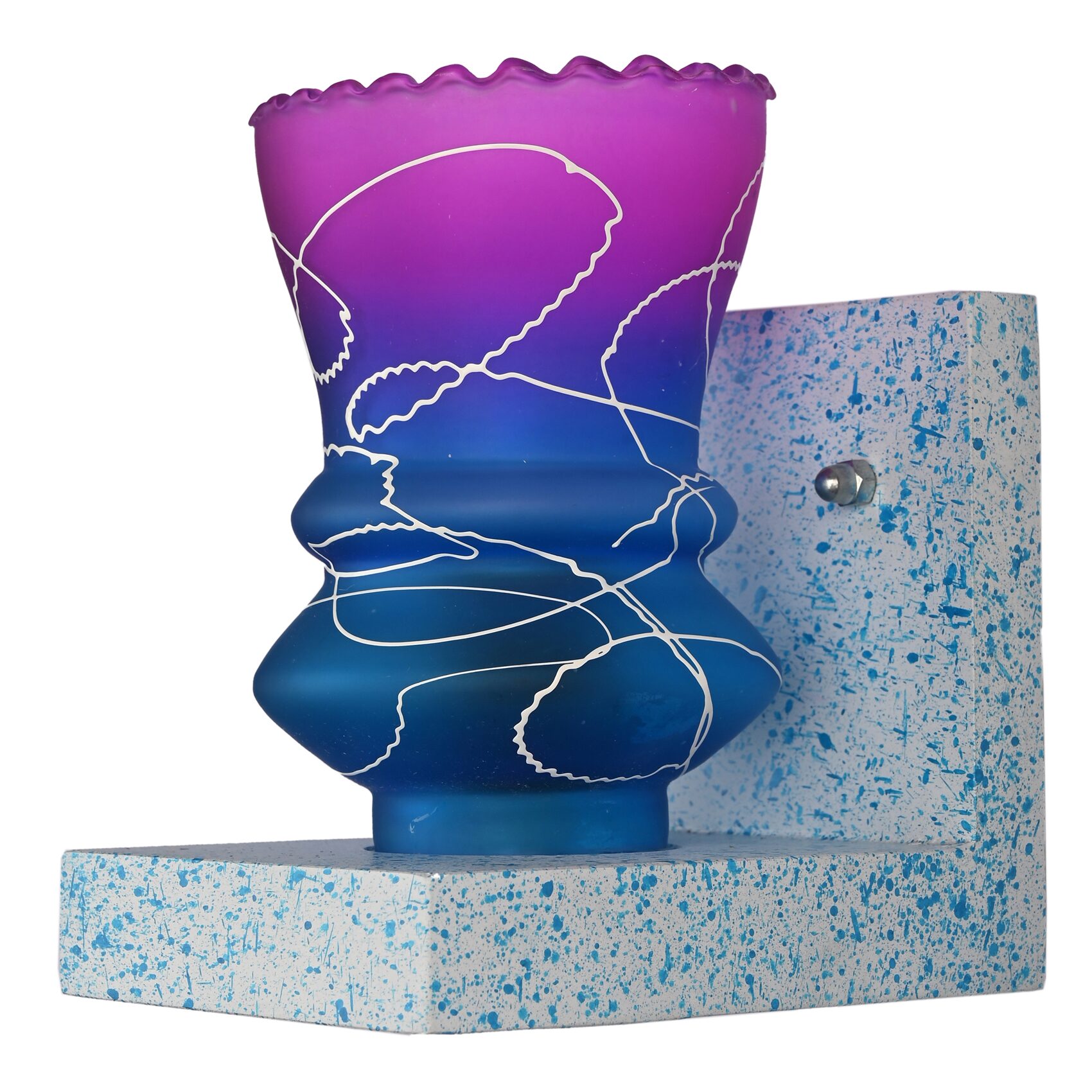 

Somil Wall Chair Sconce Wall Light Night Lamp Of Blue Royal Wood Fitting Colourful Shade LED Compatible