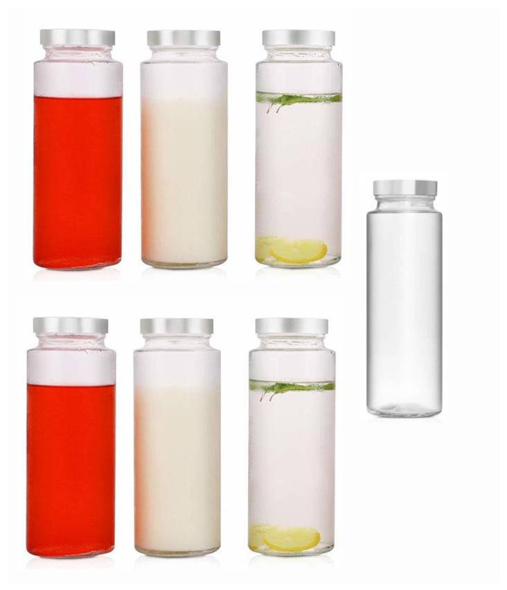 

Somil Glass Transparent Water Bottle ( 500 ml Set of 7 )