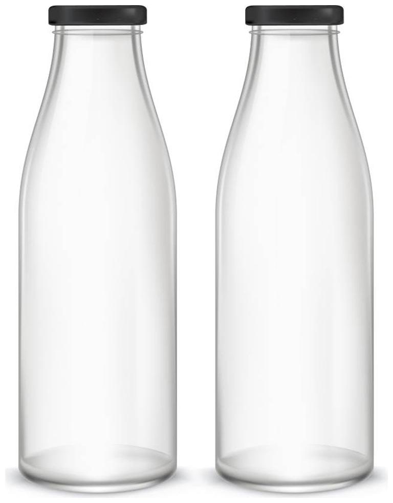 

Somil Glass Transparent Water Bottle ( 1000 ml Set of 2 )