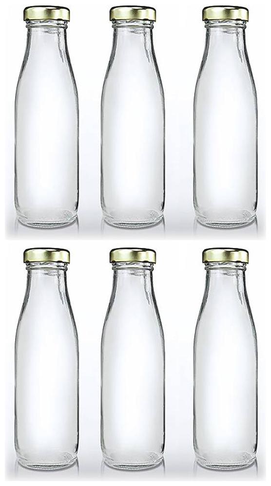 

Somil Glass Transparent Water Bottle ( 300 ml Set of 6 )