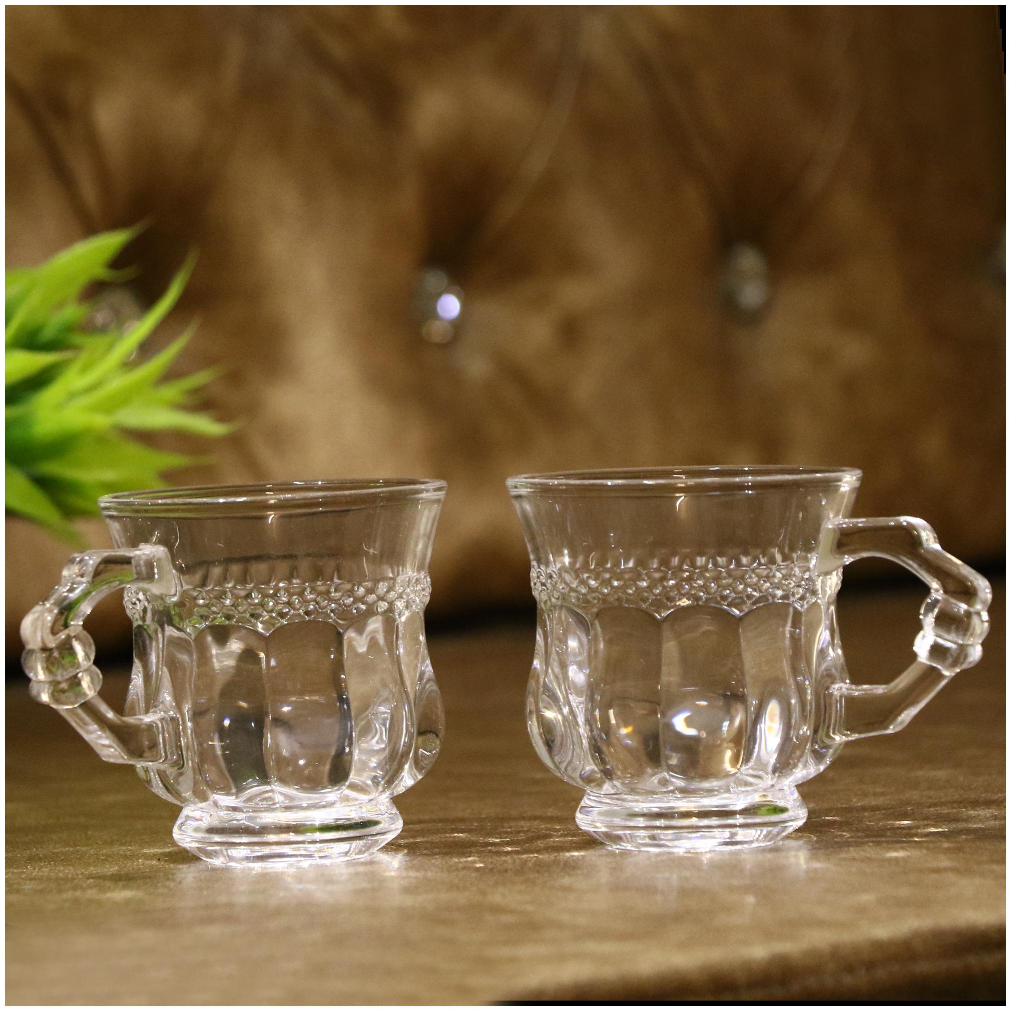 

Somill New Design And Style Glass Tea Cup Set Of 2