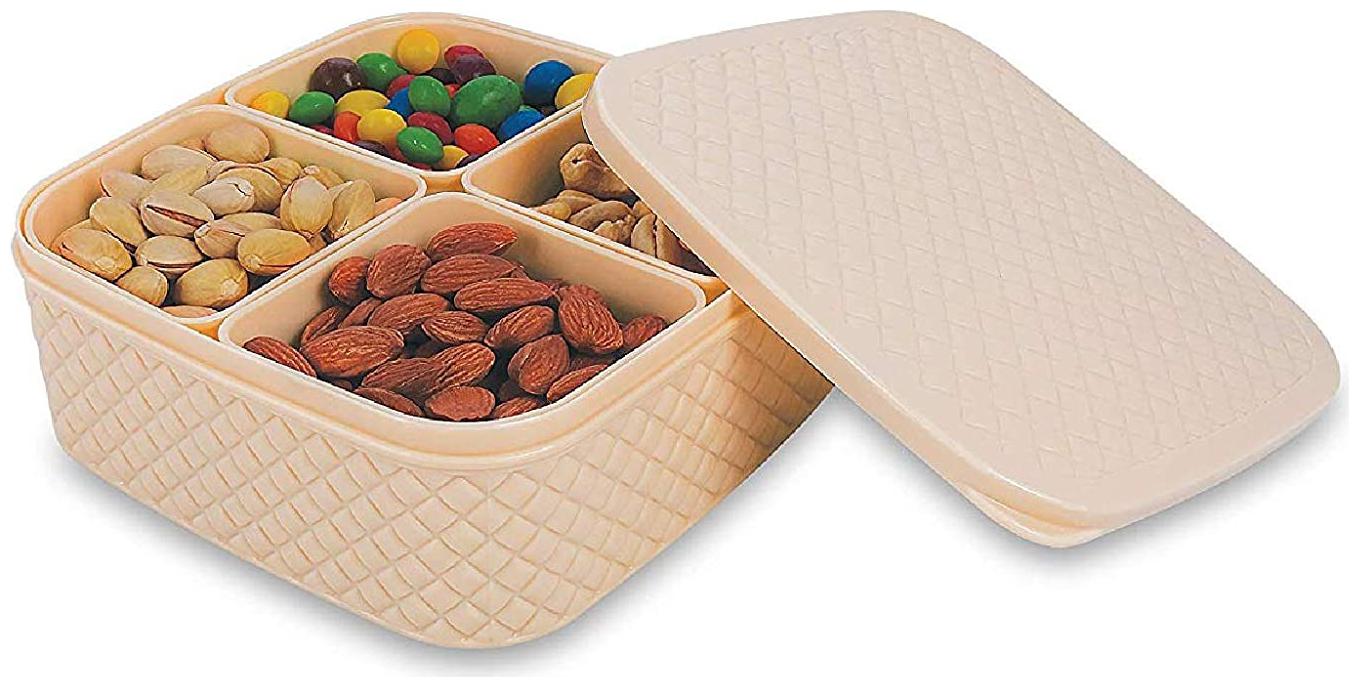 

Sonal 2200 g Cream Plastic Container Set - Set of 1