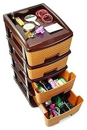 

Sonickarts 4 Layers Mini Desktop Drawer Storage Box Sundries Case Small Objects Cosmetics Box Desktop Organizer (Four Layer)