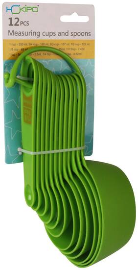 Mart And Black Measuring Cups And Spoons 8 Pcs Set
