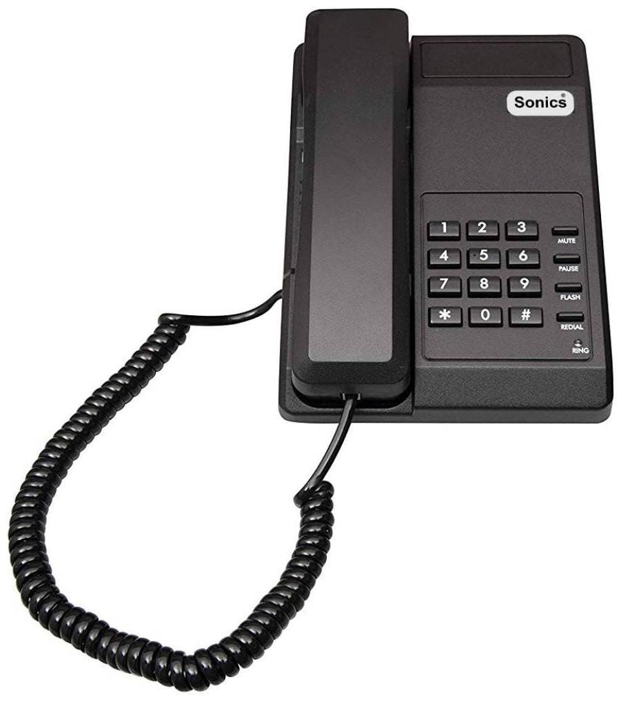 

Sonics Compact Corded Landline Phone
